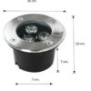 โคมไฟฝังพื้น โคมไฟส่องต้นไม้ LED Underground 3W (White) - Image 3