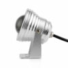 ไฟใต้น้ำ ไฟสระน้ำพุ พร้อมรีโมท LED RGB Underwater COB10W DC12V (โคมสีเงิน) - Image 4