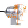 ไฟใต้น้ำ ไฟสระน้ำพุ พร้อมรีโมท LED RGB Underwater COB10W DC12V (โคมสีเงิน) - Image 3